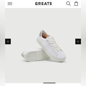 Greats White Sneakers Brand New Size 9